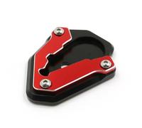 BDDXWSM Motorcycle side stand pad For Ducati 848 1098 1198 All Year CNC Kickstand Foot Side Stand Extension Pad Support Plate support kickstand pad(RED)