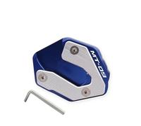 BDDXWSM Motorcycle side stand pad For MT-07 2014-2024 MT-09 2015-2023 Foot Side Stand Enlarger Extension Enlarged Base support kickstand pad(BLUE)
