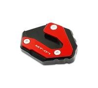 BDDXWSM Motorcycle side stand pad For MT-07 MT07 FZ-07 FZ07 XSR700 2014-2021 Kickstand Foot Extension Support Plate support kickstand pad(RED)