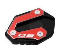 BDDXWSM Motorcycle Side Stand Pad For MT07 FZ07 2014-2024 MT09 FZ09 MT-09 SP 2021-2024 CNC Kickstand Foot support kickstand pad(Red 1)