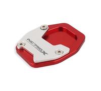 BDDXWSM Motorcycle Side Stand Pad For NC750X 2021-2023 CNC Aluminum Kickstand Extender Foot Extension Support Plate support kickstand pad(RED)