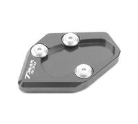 BDDXWSM Motorcycle Side Stand Pad For TMAX530 2015-2016 Accessories CNC Aluminum Kickstand Foot Enlarge Extension Plate support kickstand pad(Titanium)