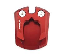 BDDXWSM Motorcycle Side Stand Pad For Xmax300 2017 2018 Accessories CNC Kickstand Foot Extension Support Plate Enlarge support kickstand pad(RED)