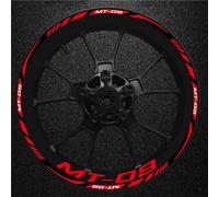 BDDXWSM Stripe Wheel Rim Decal 17 Inch Motorcycle Wheel Rim Reflective Sticker Decal For Y&amaha MT09 MT-09 2017-2022 Stripe Stickers Decals Rim Stripe Tape(Color 1)