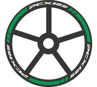 BDDXWSM Stripe Wheel Rim Decal Motorbike Wheel Hun Stickers For H&onda PCX 125 PCX125 PCX-125 Rim Tyre Decals Waterproof Stripes Tape Modification Decors(Color 12)