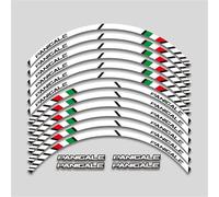 BDDXWSM Stripe Wheel Rim Decal Motorcycle Reflective Wheel Sticker Moto Tire For DUCATI 899 959 1199 1299 Panigale R V4 V2 S Rim Decals Sticker Suit(Color 3)