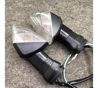 BDDXWSM Turn Signals Lights Motorcycle Front Rear Turn Signal Lights Indicators Blinker Lamp For K&awasaki ZX-6R ZX-6RR Z750S KLE 500/650 For VERSYS KLR650 Indicators Light(White Lens)