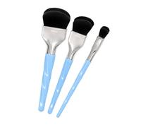 Bdellium Tools Professional Makeup Brush - Blue Double Dome Blender 3pc Brush Set