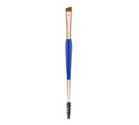 Bdellium Tools Professional Makeup Brush - Golden Triangle 736 Double-ended Angled Definer/Spoolie - With All-Vegan Synthetic Fibers, For Polished, Well-groomed Lashes and Brows (Blue, 1pc)
