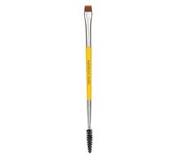Bdellium Tools Professional Makeup Brush - Studio Series 724 Double-ended Flat Definer/Spoolie - With All-Vegan Synthetic Fibers, For Grooming and Defining Lashes and Brows (Yellow, 1pc)