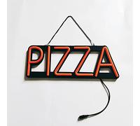 Bderkz PIZZA Neon Light 40 * 30 Cm LED High-end Tidal Current Sign Creative Glowing Wall Decor Light for Pizza Shop Business Lights Plug-in Power Party Decoration