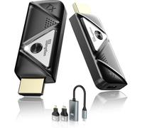 BDFFLY Wireless HDMI Transmitter and Receiver 1080P@60Hz - Dual-Band 2.4G/5G Transmitter & Receiver, Plug&Play, 30m Range, HDCP1.2 Certified - Ideal for Streaming/Meetings (Not for Gaming)