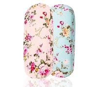 Bdfgh 2 Pack Glasses Case for Women, Hard Shell Eyeglasses Case, Floral Spectacle Cases for Reading, Personalised Slim Sunglasses Case Portable for Men Women Girls