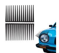 Bdfgh 2Pcs Funny 3D Car Stickers for Women, Car Eyelashes Headlights Decoration Long Big Eye Design for Women Cars Decorative Sticker