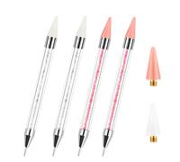 Bdfgh 4 pcs Rhinestone Picker Tool Wax Pen Set for Nail Art Perfect for Picking Up Jewel Gems, Crystals and Studs and DIY Decoration