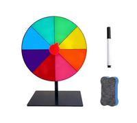 Bdfgh 8 Slots Color Heavy Duty Spinning Prize Wheel Spinner Top Roulette Tabletop Roulette Spinnings Wheel with Dry Erase Marker and Eraser for Discount Carnival Party Win Fortune Spin Games
