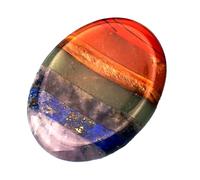 Bdfgh Thumb Worry Stone for Anxiety Stress Relief, Healing Crystal, Natural Chakra Polished Oval Stone, Calming Quartz for Meditation Wellness Yoga, Spiritual Mindfulness Reiki Gifts for Women Adults