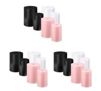Bdfhjln 18 Pcs Cup Turner Foam Tumbler Inserts for 3/4 Inch PVC Pipe Tumbler 10 Oz to 40 Oz Tumblers Crafting (Black/White/Pink)