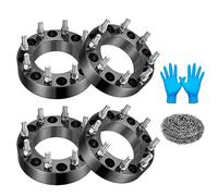 BDFHYK 8x7 Wheel Spacers Thickness 2" (50mm) Compatible with Chevy GMC 2011-2023 Silverado Sierra 2500 3500 HD, 8x180mm Forged 8 Lug M14x1.5 & 125mm Hub Bore, Spacers, No Lip