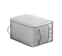 BDFJEDS 2 Pcs Storage Bag Placed On The Cabinet, With A Handle, Perspective Window, Super Large Capacity, For Clothes, Quilts, Blankets(Medium)