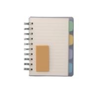 BDFJEDS Coil Notebook Transparent Cover Coil Notebook Subclass Office Notepad(A6)