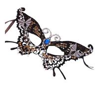 BDFJEDS Feather Mask Masquerade Party Half Face Accessory Feather Butterfly Mask Annual Mystery Eye(Style 3)