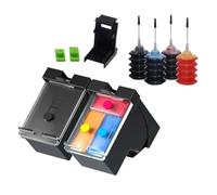 bdfndjnm 67XL Refillable Continuous Ink Supply System Replacement Compatible With HP Envy 4140/4152/4155/4158/1225/2732/2752/1225/2774/6052 Printers(67XL 1Set 30mlBKC)