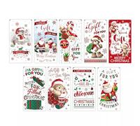 BDG Set of 9 Cute Christmas Money Wallets with Glitter & Envelopes