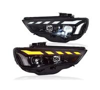 BDGYJGFE Car Headlights Compatible For A3 2013 2014 2015 2016 8V Sedan Sportback S3 Upgrade RS5 Style DRL Turn Signal Headlamp Assembly(Original Halogen)