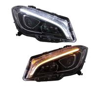 BDGYJGFE Car Headlights Compatible For Mercedes-Benz W117 CLA 180 200 220 250 260 2014-2019 Upgrade Front DRL Turn Signal Headlamps Assembly(Xenon)