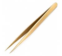 BDHDHWEFE Brass Precision Tweezers, Non-Magnetic Fine Point Tool, Anti-Static 138mm Forceps for Watch Repair, Electronics, Jewelry Crafting, Models