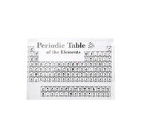 BDHI 1pc 5.9x4.5x0.79inch Acrylic Periodic Table Chemistry Periodic Table Display Kids Teaching Tool for Students Teachers Chemists Gift(Y145-1)