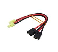 BDHI 2pcs compatible with TRX Female to plug for Mini Tamiya Male Charger Adapter for TRX TRA2970 TRA2972 LiPo (B135-2)
