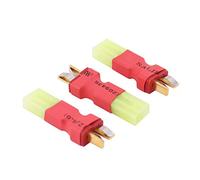 BDHI 3pcs compatible with Micro Mini Tamiya Female to T-Plug Deans Style Male Connector Adapter(BDHI-96)