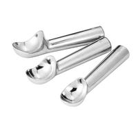 BDHI 3pcs Ice Cream Scoop Professional Metal Ice Cream Spoon Easy to Use Aluminum Alloy Cookie Scoop, Perfect for Hard Ice Cream, Cookie Dough, Gelato, Sorbet, Melon Balls(Y375-3)