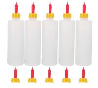 BDHI 5pcs 400ml Lamb Feeding Bottle Sheep Goat Milk Drink Bottle Milk Feeder Bottle for Sheeps Lambs Puppy Bottles for Feeding Dogs Cow Goat Lambing Equipment(Y273-5)