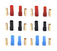 BDHI 6 pairs XT150 6mm Large Current Motor Bullet Connector Adapter Plug set Male Female 150 High Rated Amps(B122-6)