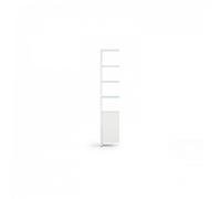 BDI Linea 5801A Satin White Single Width Bookshelf Add On