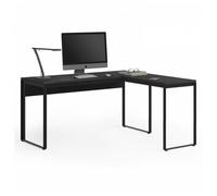 BDI Linea 6223 Work Desk and Return Charcoal Stained Ash