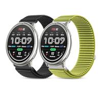 BDIG 20mm Elastic Nylon Strap for Amazfit Active 2/Active/Garmin Forerunner 55/165/245/645/Vivoactive 6/5/Garmin Venu/Venu 2 Plus/Polar Ignite 3/Lgnite 2/Unite/COROS APEX 2/Pace 2 Wristband