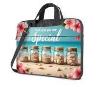 BDIS 17 Inch Laptop Bag God Says You Are Special: A Beach Jar Collection Laptop Bag Laptop Case Computer Backpack For Men