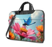 BDIS Laptop Backpack Dreamy Dragonfly On A Pink Flower Laptop Bag Laptop Backpack For Men Tote Bag For Women, Colour, 29x38cm