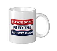 BDIX Coffee Mugs Humorous Please Do Not Feed The s Drug Mug Fun Gifts Fun Stuff