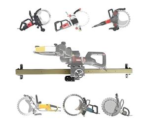 BDJSN Concrete Ring Saw Track, 1.5/2/2.5/3M Alloy Automatic Cutting Track Bracket, with Rotating Rocker, Adjustable Cutting Depth, for Concrete, Steel Bars, Floor, Red Brick Walls