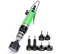 BDJSN Portable Pneumatic Capping Machine, Adjustable Speed 2500 RPM, 1.5-0mm Clamping Capability, 1/4 Air Intake Diameter, Bottle Capper Machine for 10-50mm Plastic Bottle Sealing