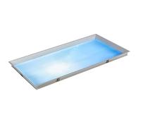 BDJSN Smart Blue Sky Ceiling Light, 324w Large Artificial Skylight Panel, 1225 X 625mm Recessed Led Sky Light, Adjustable Color Temperature, Dimmable Indoor Daylight Lamp For Basement Living Room