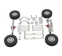 BDJXOZYH 1/16 RC Upgrades Kit Front and Rear Shock Tower for C64 Model Truck DIY Accs argent, Silvery
