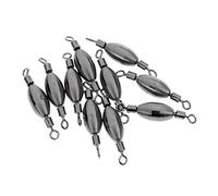 BDJXOZYH 10 Pieces Copper Quick Sinker Fishing Swivels Rolling Barrel Swivels Tackle 0.5