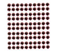 BDJXOZYH 100 Pieces 6mm Fishing Lure Eyes 3D Holographic Eye Fly Tying Jigs Crafts Red