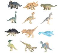 BDJXOZYH 12 Pieces Realistic Animal Figures Figurines for Collection Party Supplies Small Dinosaur, 12 Pcs